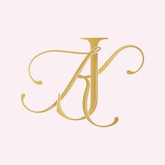 KJ,JK,  logo KJ, Letter KJ,monogram KJ, vector, logo, Wedding Monogram Initials, Wedding Logo,Wedding Monogram,Logo Design
