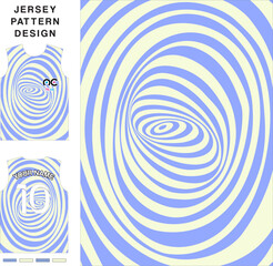 Abstract circle concept vector jersey pattern template for printing or sublimation sports uniforms football volleyball basketball e-sports cycling and fishing Free Vector.