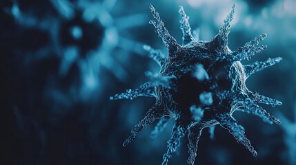 Microscopic View of a Virus