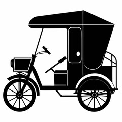 Rickshaw Black silhouette