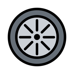 Obraz premium Wheel icon