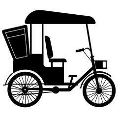 Rickshaw Black silhouette