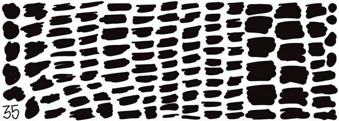 Grunge stripes mega set bundle collection. Black labels, frames, paint texture. Brush strokes mockups template. Background handmade design elements.