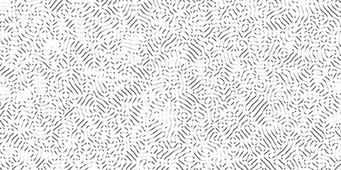 Abstract Turing organic wallpaper with background. Turing reaction diffusion monochrome seamless pattern with chaotic motion. Natural seamless line pattern. Linear design with biological shapes.