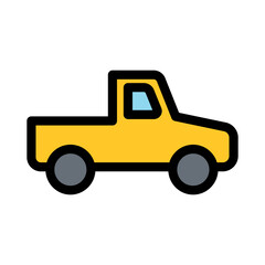 Pick-up truck icon
