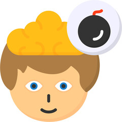 Fototapeta premium Bomb Vector Icon Design