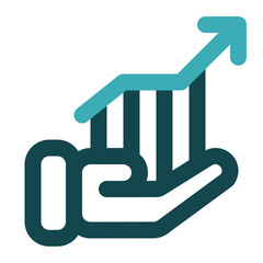 Obraz premium chart icon for illustration