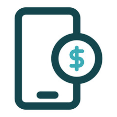 digital investment icon for illustration