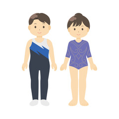 体操・新体操部のイラスト