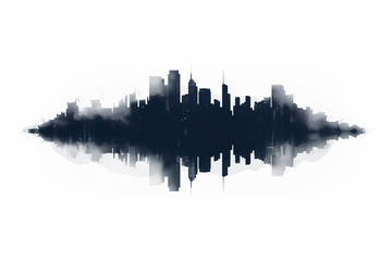 Fototapeta premium abstract city skyline Generative AI 
