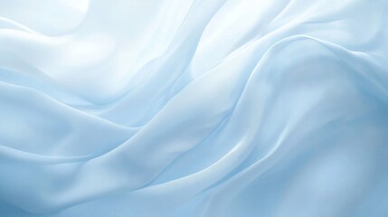 Obraz premium White and Blue Fabric Close-Up