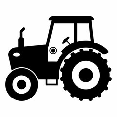 Tractor Black silhouette