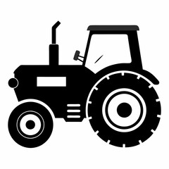Tractor Black silhouette