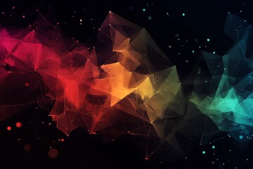 Low poly abstract background