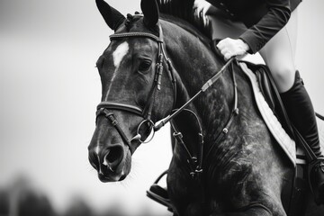 Fototapeta premium Equestrian sports Horse jumping show jumping riding