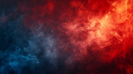 Naklejka premium Red and black smoke