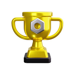 trophy 3d render icons