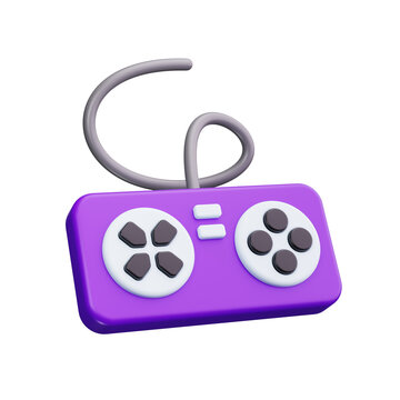 controler 3d render icons