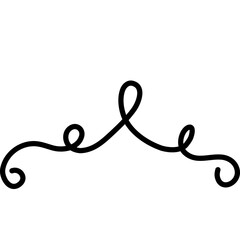 Decorative Border, Frame, Divider for Wedding or Invitation Card. Page Decoration. Vector Illustration