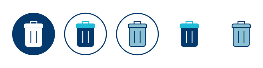 Trash icon vector isolated on white background. trash can icon. Delete icon vector