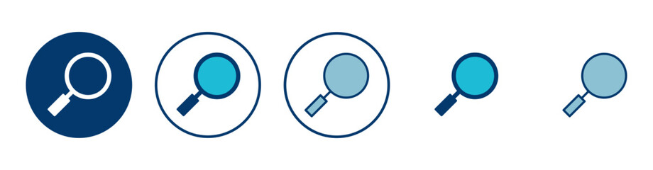 Search icon vector isolated on white background. Glass vector icon. search magnifying glass icon. Find