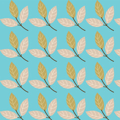 Stylish vector template featuring a seamless pattern of yellow and grey petals. Perfect for backgrounds, textiles, and elegant designs.