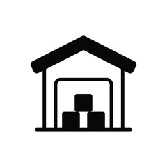 Warehouse vector icon