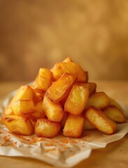 Rustic Patatas Bravas, Fried Spanish Tapas with Paprika Seasoning