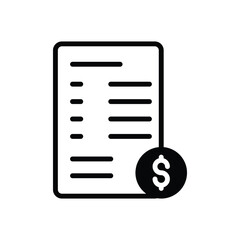 Invoice vector icon