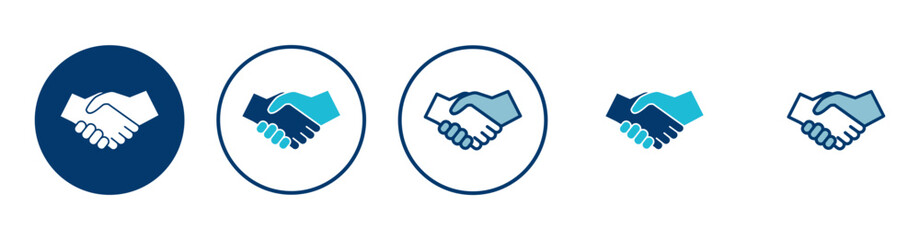 Business handshake icon vector isolated on white background. Handshake icon vector. contract agreement. Trust icon vector. Deal. Done. partnership icon