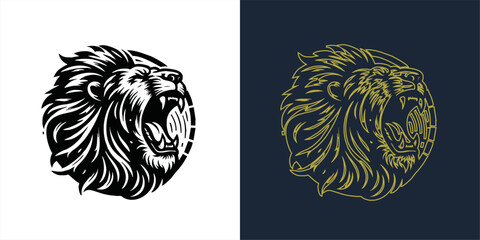 wolf mascot design of the head of arctic wolf. Vector wolf's head as a design element	