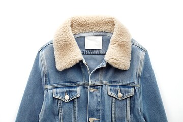 Jeans denim jacket on hanging