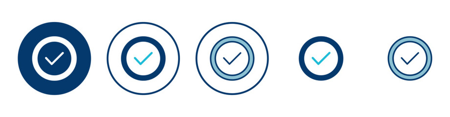 Approved icon vector isolated on white background. Certified Medal Icon vector. check mark