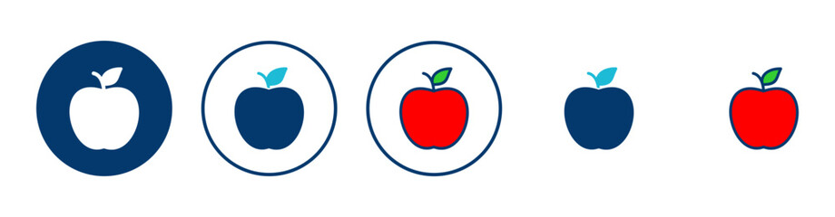 Apple icon vector isolated on white background. Apple vector icon.