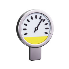 meter 3d render icons