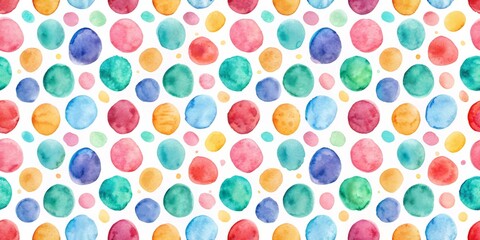 Watercolor Circles Seamless Pattern - Colorful Abstract Background, circles, seamless, pattern, abstract