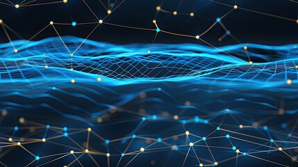 A vibrant display of digital connections over a world map highlights an interconnected network of data points and communication links SEAMLESS PATTERN