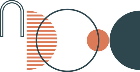 Boho shape illustration vector element