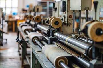 Flexo printing machine printing labels