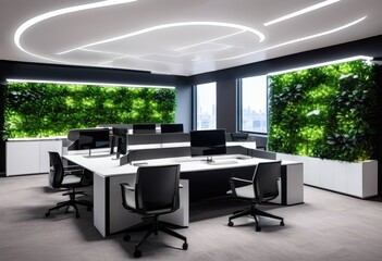 futuristic office space featuring cutting edge technology collaborative tools enhanced work environment, collaboration, workspace, design, modern