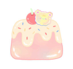 Hand Drawn cute cupcake