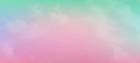 Modern colorful gradient background with clouds