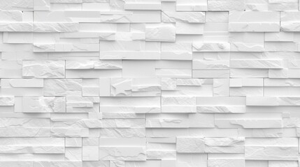 A textured white stone wall showcases various layered strips with natural patterns, illuminated by bright indoor lighting, creating an elegant ambiance SEAMLESS PATTERN
