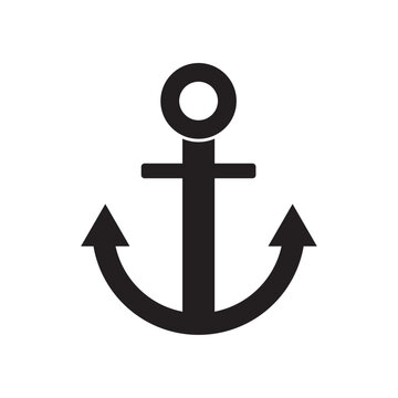 recommend clip art: marine ship anchor flat icon vector