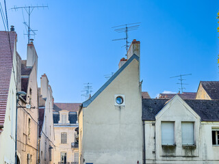 Obraz premium Street view of downtown Dijon, France