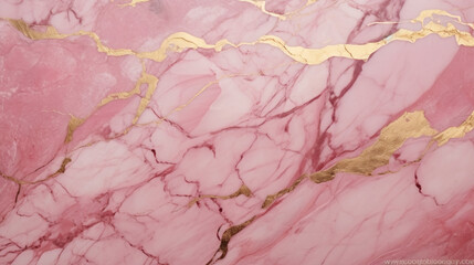 Pink and gold marble pattern, with golden veins, in pink tones, creating an elegant and luxurious feel. seamless wallpaper, patterns, background, backdrop, wallpaper