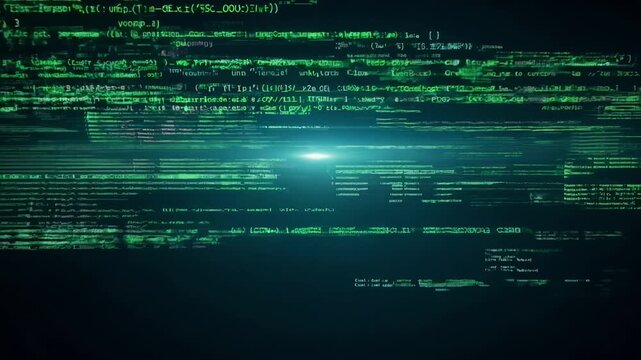 A green screen with a bright light shining through it. The light is creating a sense of depth and movement in the image