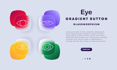 Eye set icon. Eye, vision, foresight, observation, awareness, knowledge, protection, spirituality, mysticism, guidance, sacred, symbol, sight, security, wisdom, clarity, perception, insight