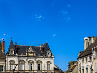 Street view of Beaune in France