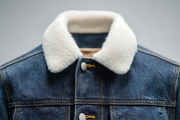 Close up Blue denim jacket